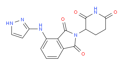 4-((1H-pyrazol-3-yl)amino)-2-(2,6-dioxopiperidin-3-yl)isoindoline-1,3-dione