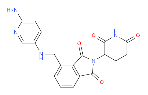 4-(((6-aminopyridin-3-yl)amino)methyl)-2-(2,6-dioxopiperidin-3-yl)isoindoline-1,3-dione