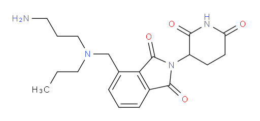 4-(((3-aminopropyl)(propyl)amino)methyl)-2-(2,6-dioxopiperidin-3-yl)isoindoline-1,3-dione