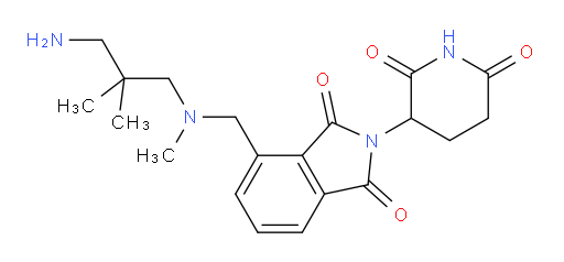 4-(((3-amino-2,2-dimethylpropyl)(methyl)amino)methyl)-2-(2,6-dioxopiperidin-3-yl)isoindoline-1,3-dione