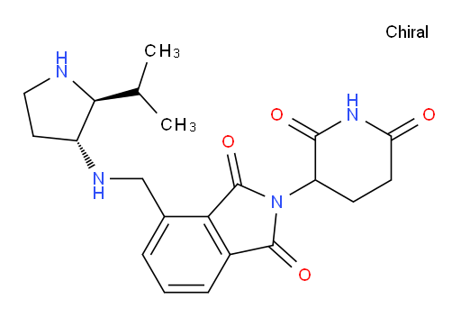 2-(2,6-dioxopiperidin-3-yl)-4-((((2S,3R)-2-isopropylpyrrolidin-3-yl)amino)methyl)isoindoline-1,3-dione