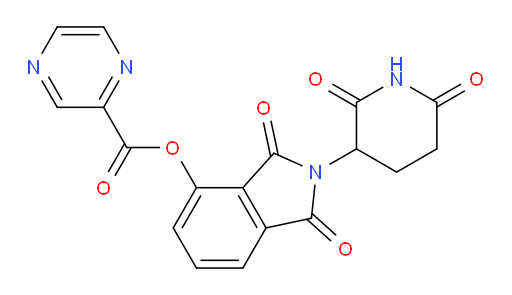 2-(2,6-dioxopiperidin-3-yl)-1,3-dioxoisoindolin-4-yl pyrazine-2-carboxylate
