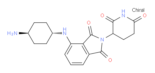 4-(((1r,4r)-4-aminocyclohexyl)amino)-2-(2,6-dioxopiperidin-3-yl)isoindoline-1,3-dione