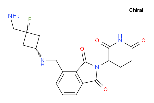 4-((((1s,3s)-3-(aminomethyl)-3-fluorocyclobutyl)amino)methyl)-2-(2,6-dioxopiperidin-3-yl)isoindoline-1,3-dione