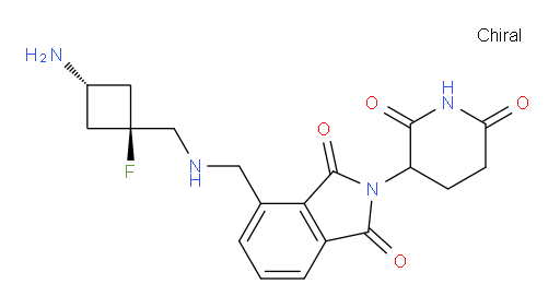 4-(((((1r,3r)-3-amino-1-fluorocyclobutyl)methyl)amino)methyl)-2-(2,6-dioxopiperidin-3-yl)isoindoline-1,3-dione