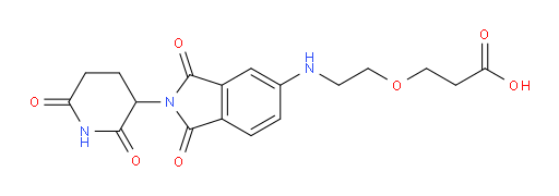 3-(2-((2-(2,6-dioxopiperidin-3-yl)-1,3-dioxoisoindolin-5-yl)amino)ethoxy)propanoic acid
