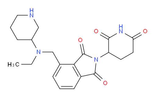 2-(2,6-dioxopiperidin-3-yl)-4-((ethyl(piperidin-3-yl)amino)methyl)isoindoline-1,3-dione