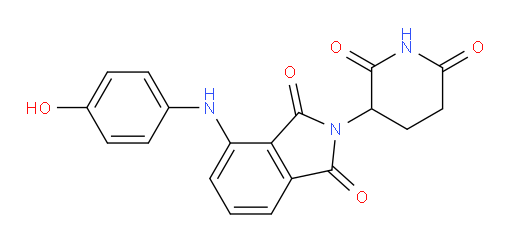 2-(2,6-dioxopiperidin-3-yl)-4-((4-hydroxyphenyl)amino)isoindoline-1,3-dione