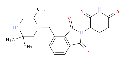 2-(2,6-dioxopiperidin-3-yl)-4-((2,5,5-trimethylpiperazin-1-yl)methyl)isoindoline-1,3-dione