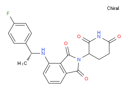 2-(2,6-dioxopiperidin-3-yl)-4-(((R)-1-(4-fluorophenyl)ethyl)amino)isoindoline-1,3-dione