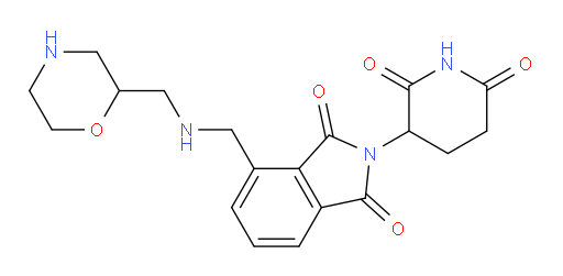2-(2,6-dioxopiperidin-3-yl)-4-(((morpholin-2-ylmethyl)amino)methyl)isoindoline-1,3-dione