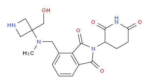 2-(2,6-dioxopiperidin-3-yl)-4-(((3-(hydroxymethyl)azetidin-3-yl)(methyl)amino)methyl)isoindoline-1,3-dione