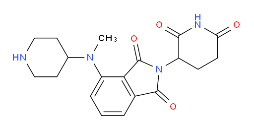 2-(2,6-dioxopiperidin-3-yl)-4-(methyl(piperidin-4-yl)amino)isoindoline-1,3-dione