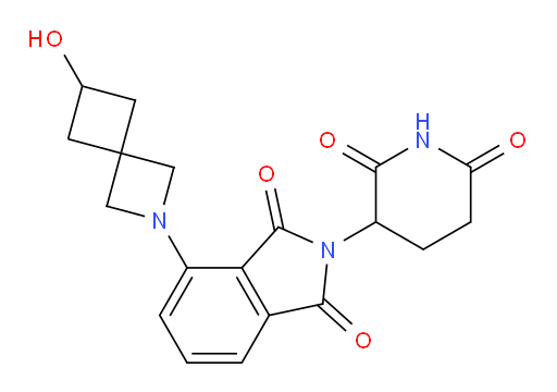 2-(2,6-dioxopiperidin-3-yl)-4-(6-hydroxy-2-azaspiro[3.3]heptan-2-yl)isoindoline-1,3-dione