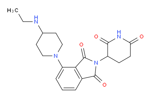 2-(2,6-dioxopiperidin-3-yl)-4-(4-(ethylamino)piperidin-1-yl)isoindoline-1,3-dione