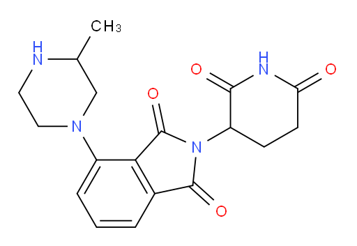 2-(2,6-dioxopiperidin-3-yl)-4-(3-methylpiperazin-1-yl)isoindoline-1,3-dione