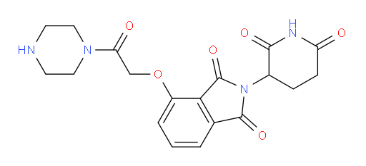 2-(2,6-dioxopiperidin-3-yl)-4-(2-oxo-2-(piperazin-1-yl)ethoxy)isoindoline-1,3-dione