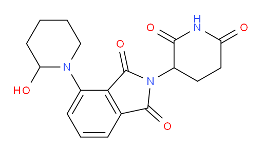 2-(2,6-dioxopiperidin-3-yl)-4-(2-hydroxypiperidin-1-yl)isoindoline-1,3-dione