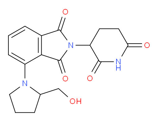 2-(2,6-dioxopiperidin-3-yl)-4-(2-(hydroxymethyl)pyrrolidin-1-yl)isoindoline-1,3-dione