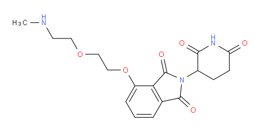 2-(2,6-dioxopiperidin-3-yl)-4-(2-(2-(methylamino)ethoxy)ethoxy)isoindoline-1,3-dione