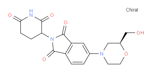2-(2,6-dioxopiperidin-3-yl)-5-((S)-2-(hydroxymethyl)morpholino)isoindoline-1,3-dione