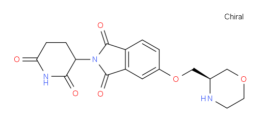2-(2,6-dioxopiperidin-3-yl)-5-((R)-morpholin-3-ylmethoxy)isoindoline-1,3-dione