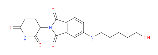 2-(2,6-dioxopiperidin-3-yl)-5-((5-hydroxypentyl)amino)isoindoline-1,3-dione