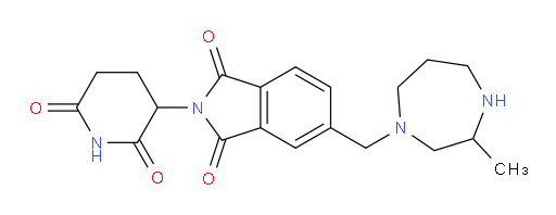 2-(2,6-dioxopiperidin-3-yl)-5-((3-methyl-1,4-diazepan-1-yl)methyl)isoindoline-1,3-dione