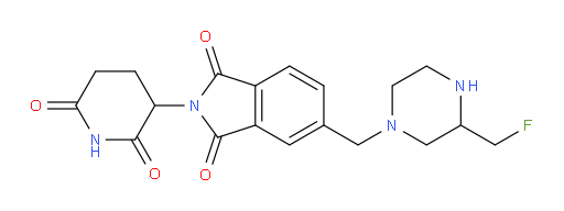 2-(2,6-dioxopiperidin-3-yl)-5-((3-(fluoromethyl)piperazin-1-yl)methyl)isoindoline-1,3-dione