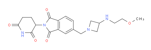 2-(2,6-dioxopiperidin-3-yl)-5-((3-((2-methoxyethyl)amino)azetidin-1-yl)methyl)isoindoline-1,3-dione