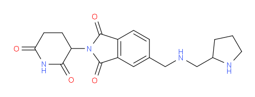 2-(2,6-dioxopiperidin-3-yl)-5-(((pyrrolidin-2-ylmethyl)amino)methyl)isoindoline-1,3-dione
