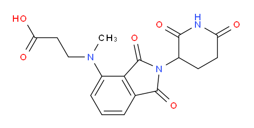 3-((2-(2,6-dioxopiperidin-3-yl)-1,3-dioxoisoindolin-4-yl)(methyl)amino)propanoic acid