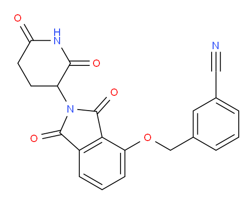 3-(((2-(2,6-dioxopiperidin-3-yl)-1,3-dioxoisoindolin-4-yl)oxy)methyl)benzonitrile