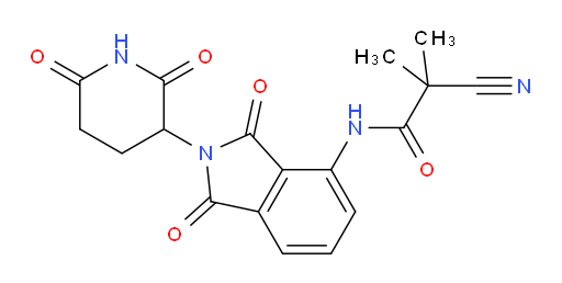 2-cyano-N-(2-(2,6-dioxopiperidin-3-yl)-1,3-dioxoisoindolin-4-yl)-2-methylpropanamide