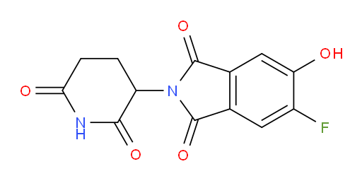 2-(2,6-dioxopiperidin-3-yl)-5-fluoro-6-hydroxyisoindoline-1,3-dione