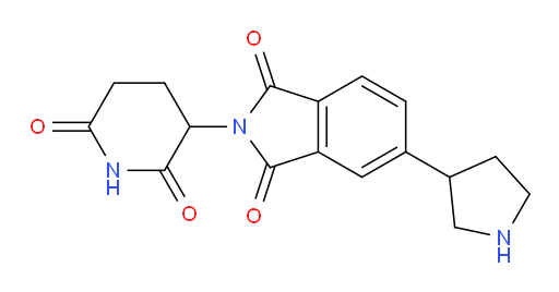 2-(2,6-dioxopiperidin-3-yl)-5-(pyrrolidin-3-yl)isoindoline-1,3-dione