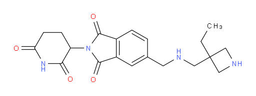 2-(2,6-dioxopiperidin-3-yl)-5-((((3-ethylazetidin-3-yl)methyl)amino)methyl)isoindoline-1,3-dione