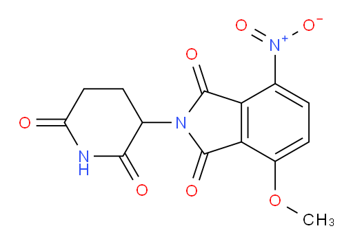 2-(2,6-dioxopiperidin-3-yl)-4-methoxy-7-nitroisoindoline-1,3-dione