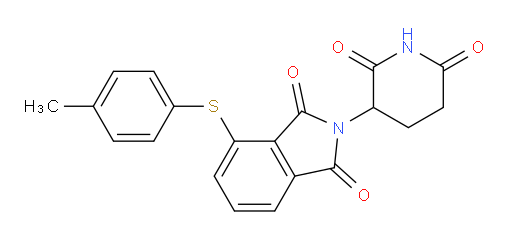 2-(2,6-dioxopiperidin-3-yl)-4-(p-tolylthio)isoindoline-1,3-dione