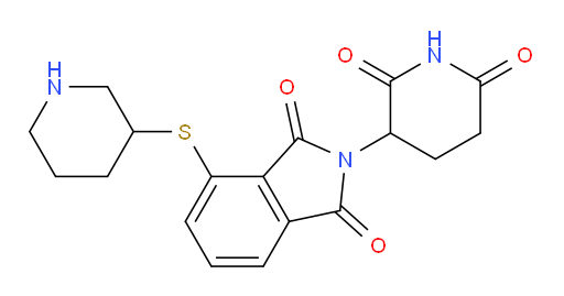 2-(2,6-dioxopiperidin-3-yl)-4-(piperidin-3-ylthio)isoindoline-1,3-dione