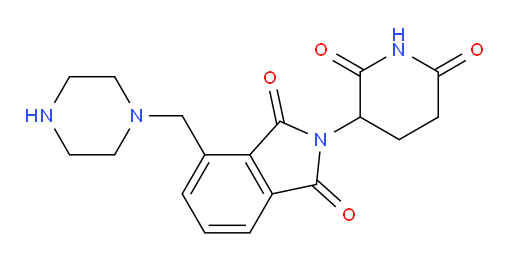 2-(2,6-dioxopiperidin-3-yl)-4-(piperazin-1-ylmethyl)isoindoline-1,3-dione