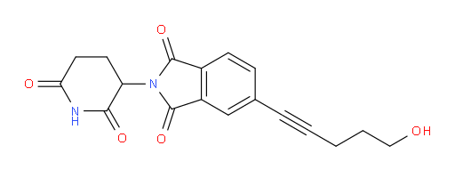 2-(2,6-dioxopiperidin-3-yl)-5-(5-hydroxypent-1-yn-1-yl)isoindoline-1,3-dione