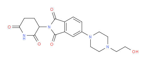 2-(2,6-dioxopiperidin-3-yl)-5-(4-(2-hydroxyethyl)piperazin-1-yl)isoindoline-1,3-dione