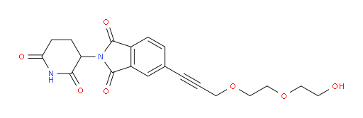 2-(2,6-dioxopiperidin-3-yl)-5-(3-(2-(2-hydroxyethoxy)ethoxy)prop-1-yn-1-yl)isoindoline-1,3-dione