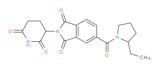 2-(2,6-dioxopiperidin-3-yl)-5-(2-ethylpyrrolidine-1-carbonyl)isoindoline-1,3-dione