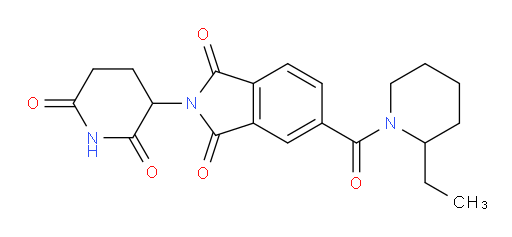 2-(2,6-dioxopiperidin-3-yl)-5-(2-ethylpiperidine-1-carbonyl)isoindoline-1,3-dione