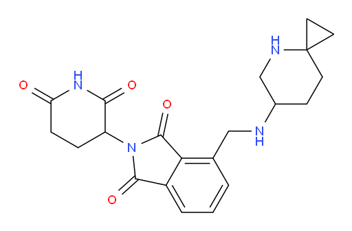 4-((4-azaspiro[2.5]octan-6-ylamino)methyl)-2-(2,6-dioxopiperidin-3-yl)isoindoline-1,3-dione