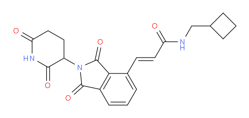 N-(cyclobutylmethyl)-3-(2-(2,6-dioxopiperidin-3-yl)-1,3-dioxoisoindolin-4-yl)acrylamide