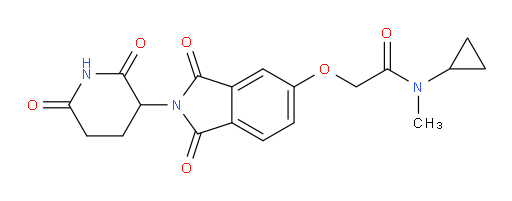N-cyclopropyl-2-((2-(2,6-dioxopiperidin-3-yl)-1,3-dioxoisoindolin-5-yl)oxy)-N-methylacetamide