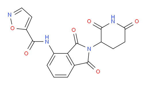 N-(2-(2,6-dioxopiperidin-3-yl)-1,3-dioxoisoindolin-4-yl)isoxazole-5-carboxamide